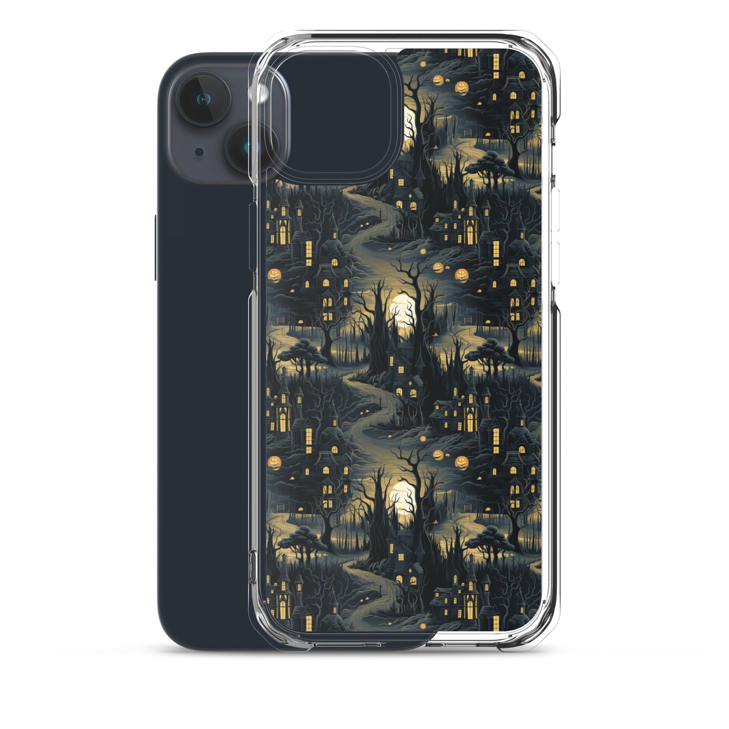 Clear Case for iPhone® Halloween Haunted House