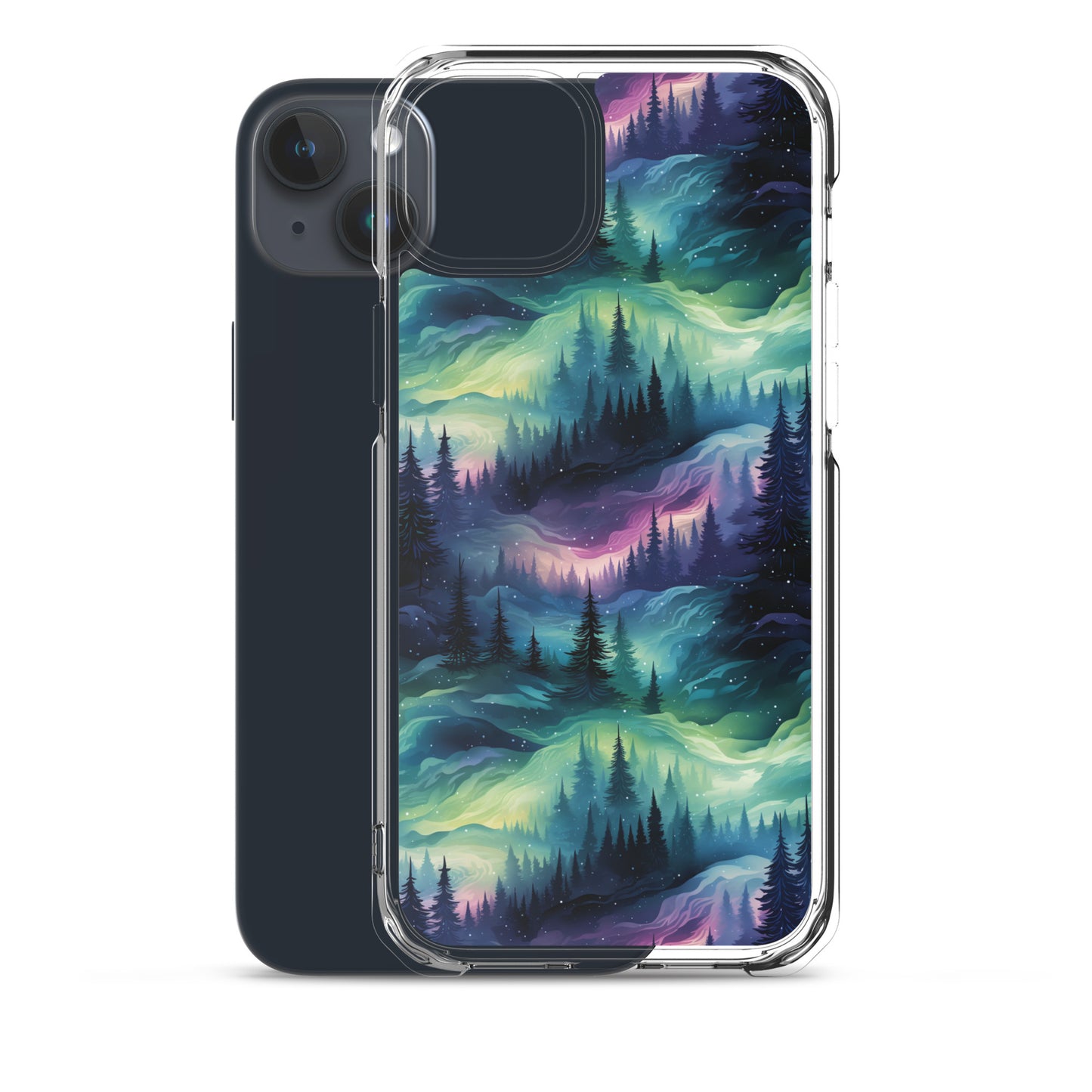 Clear Case for iPhone® Winter Fashion Northern Lights