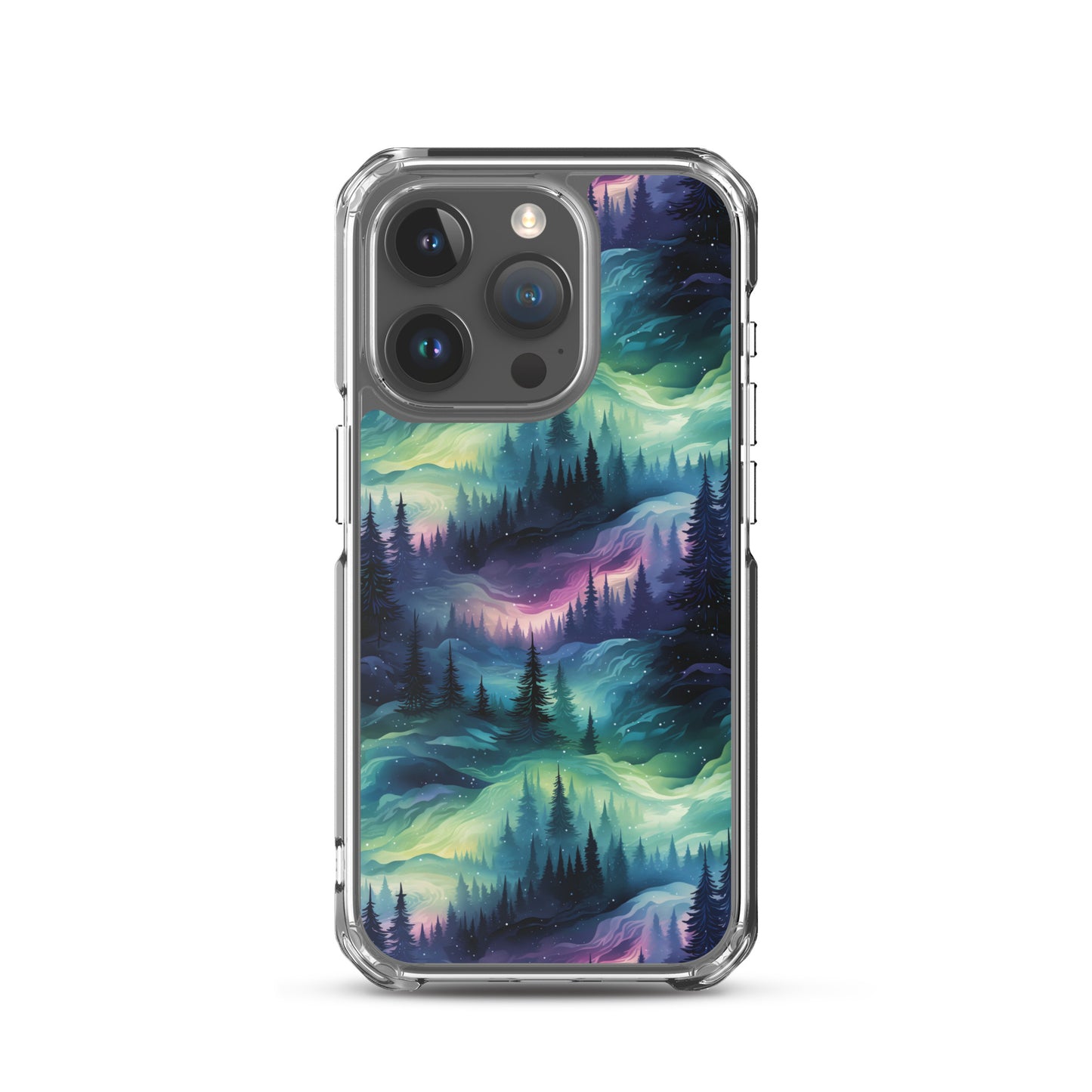 Clear Case for iPhone® Winter Fashion Northern Lights