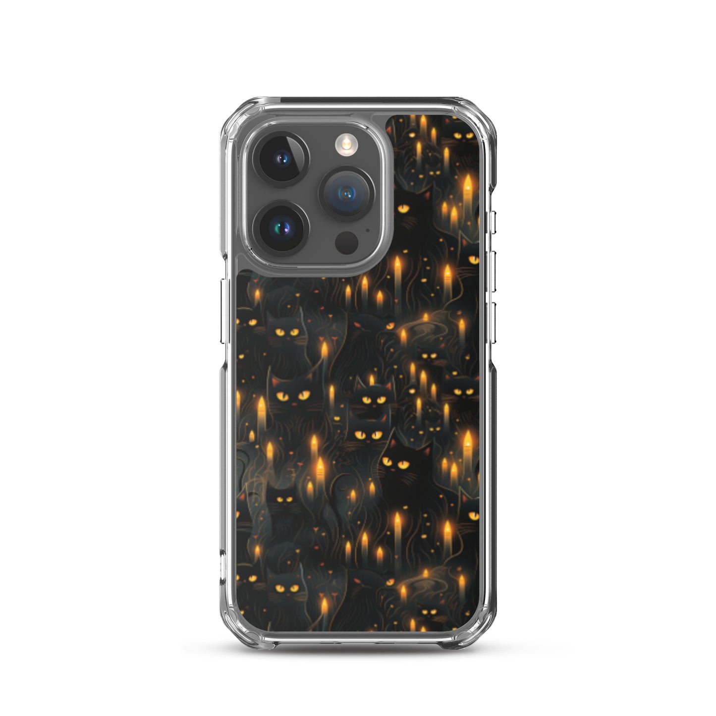 Clear Case for iPhone® Halloween Sinister Black Cats
