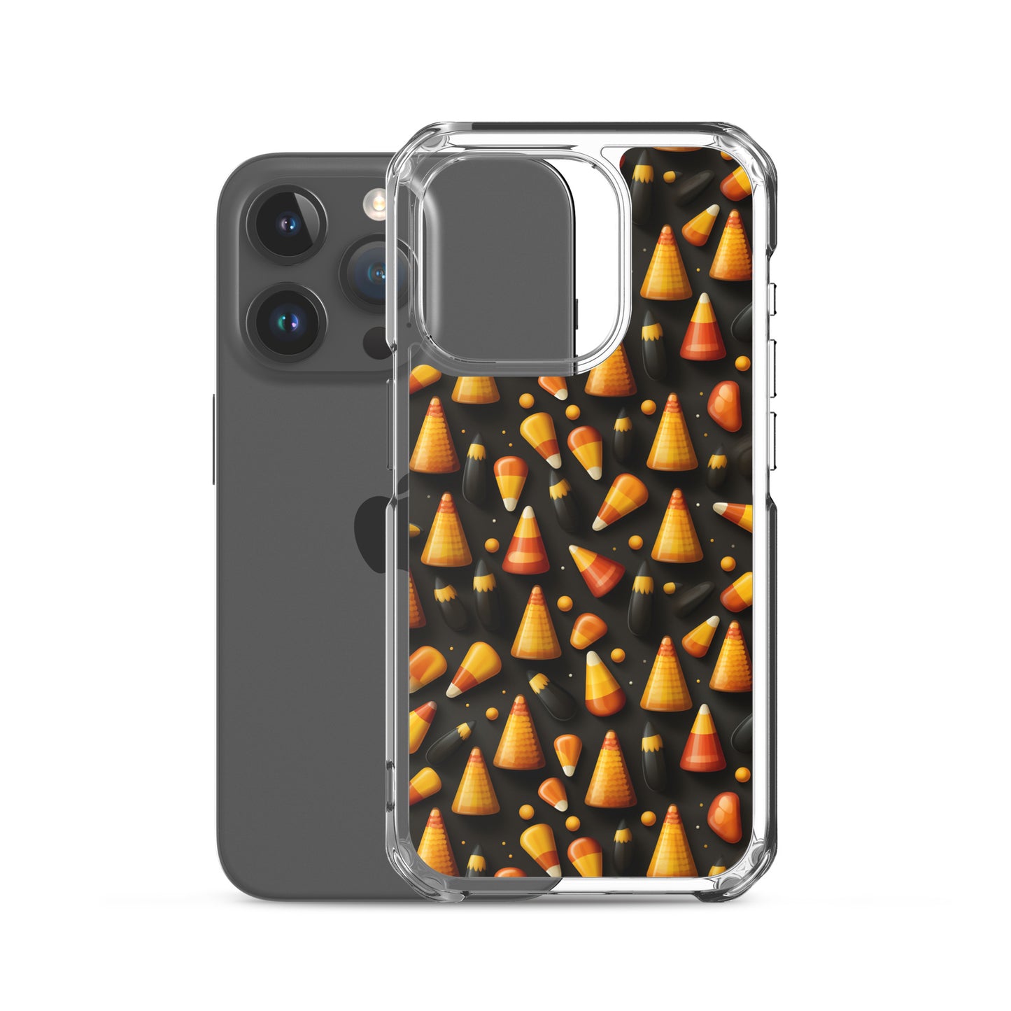 Clear Case for iPhone® Halloween Candy Corn #2