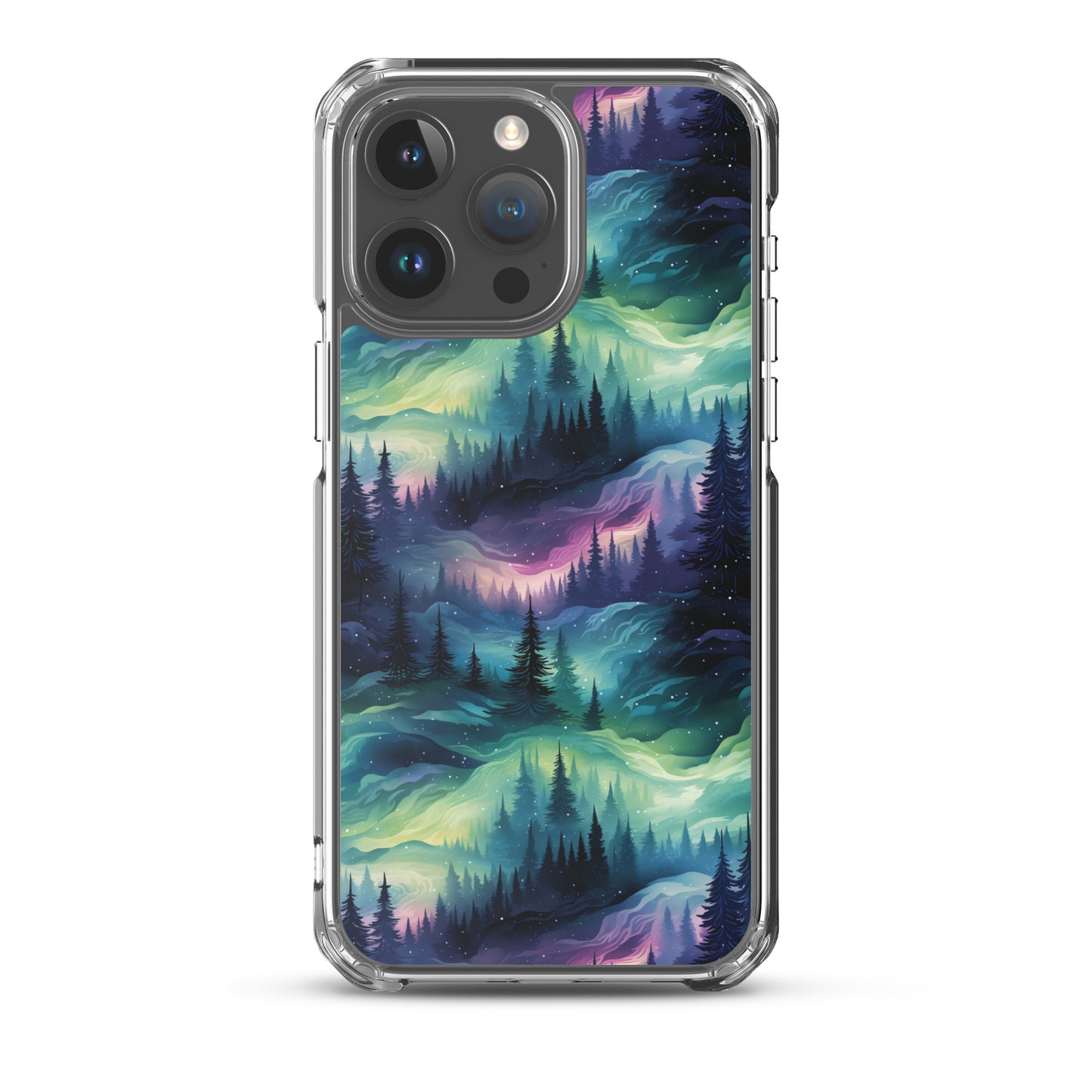 Clear Case for iPhone® Winter Fashion Northern Lights