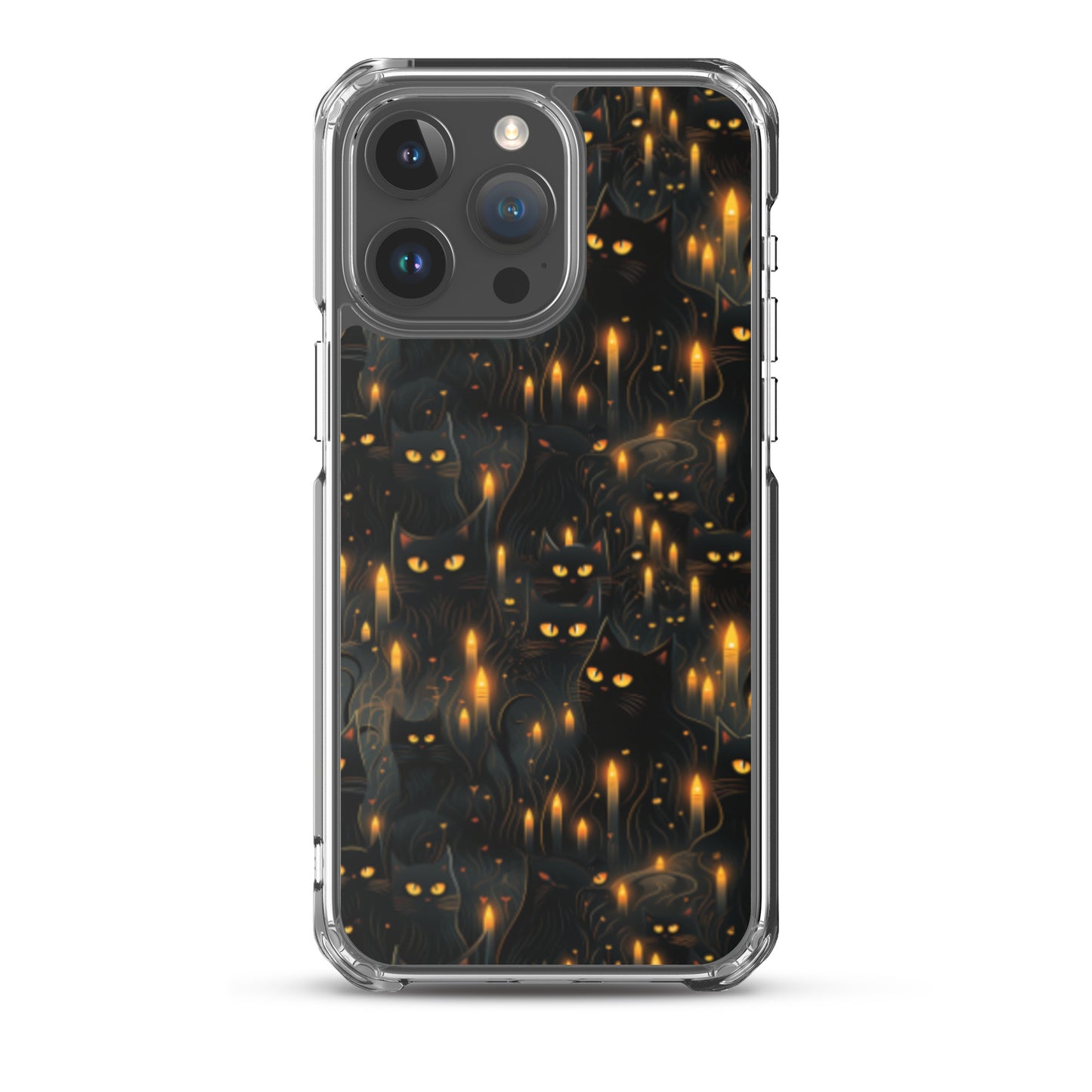 Clear Case for iPhone® Halloween Sinister Black Cats