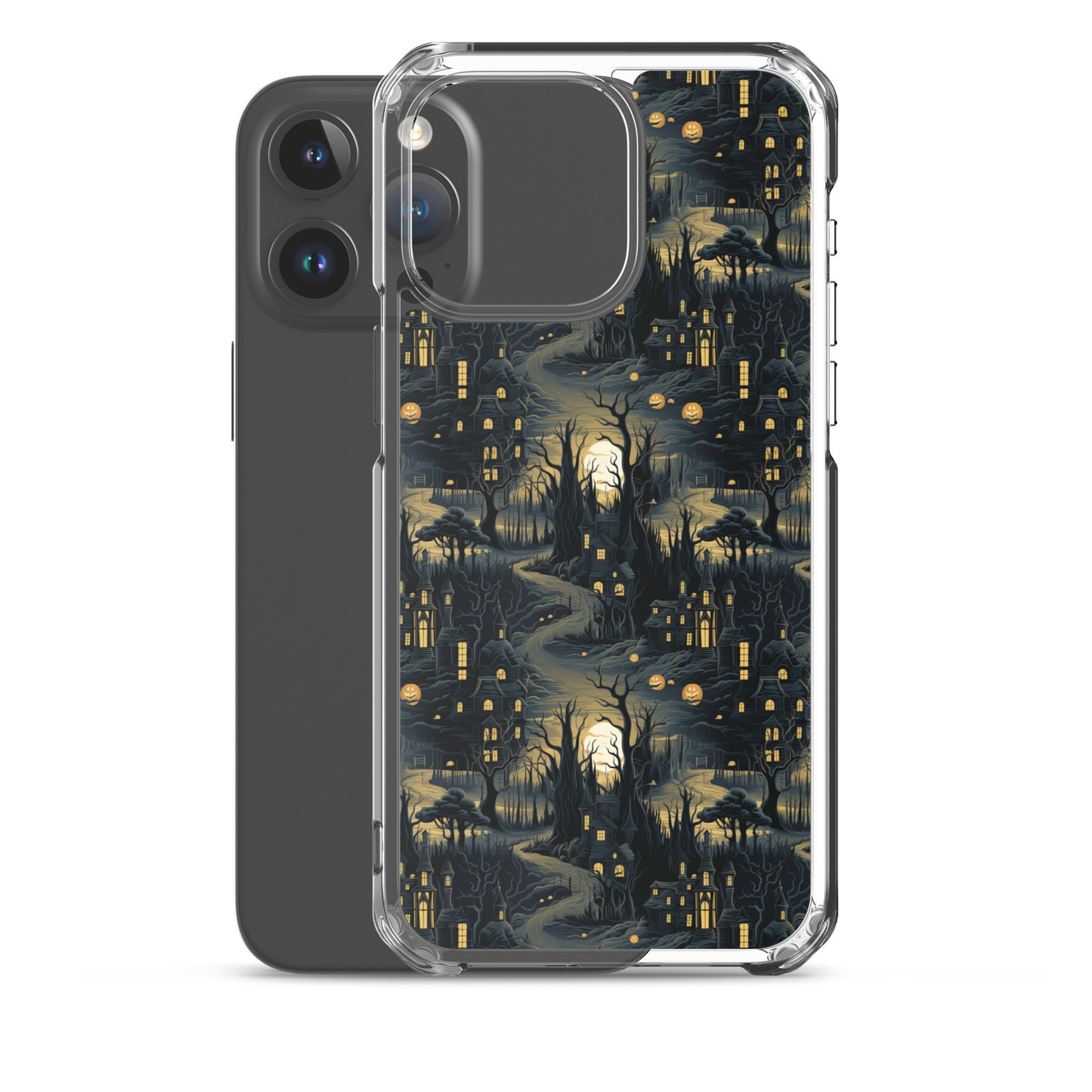Clear Case for iPhone® Halloween Haunted House