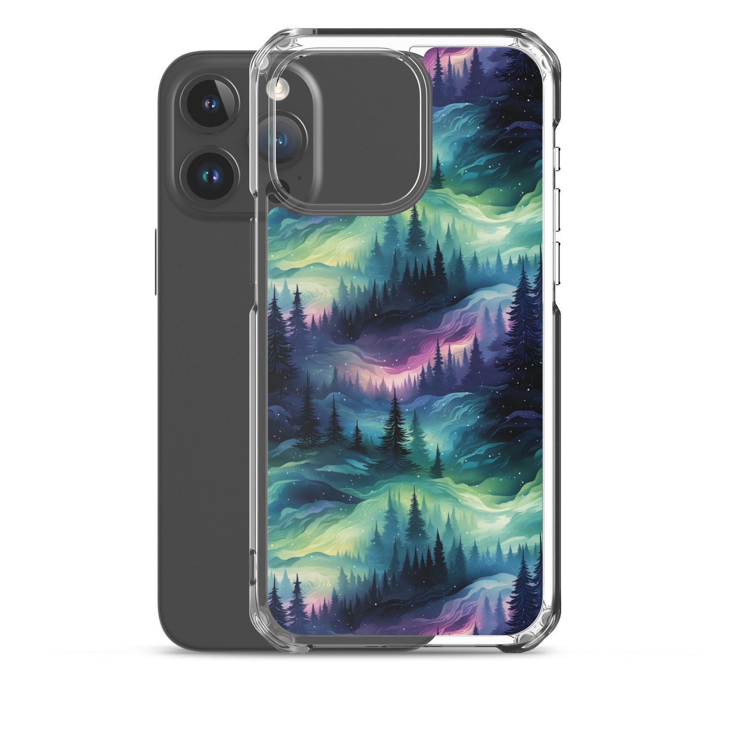 Clear Case for iPhone® Winter Fashion Northern Lights