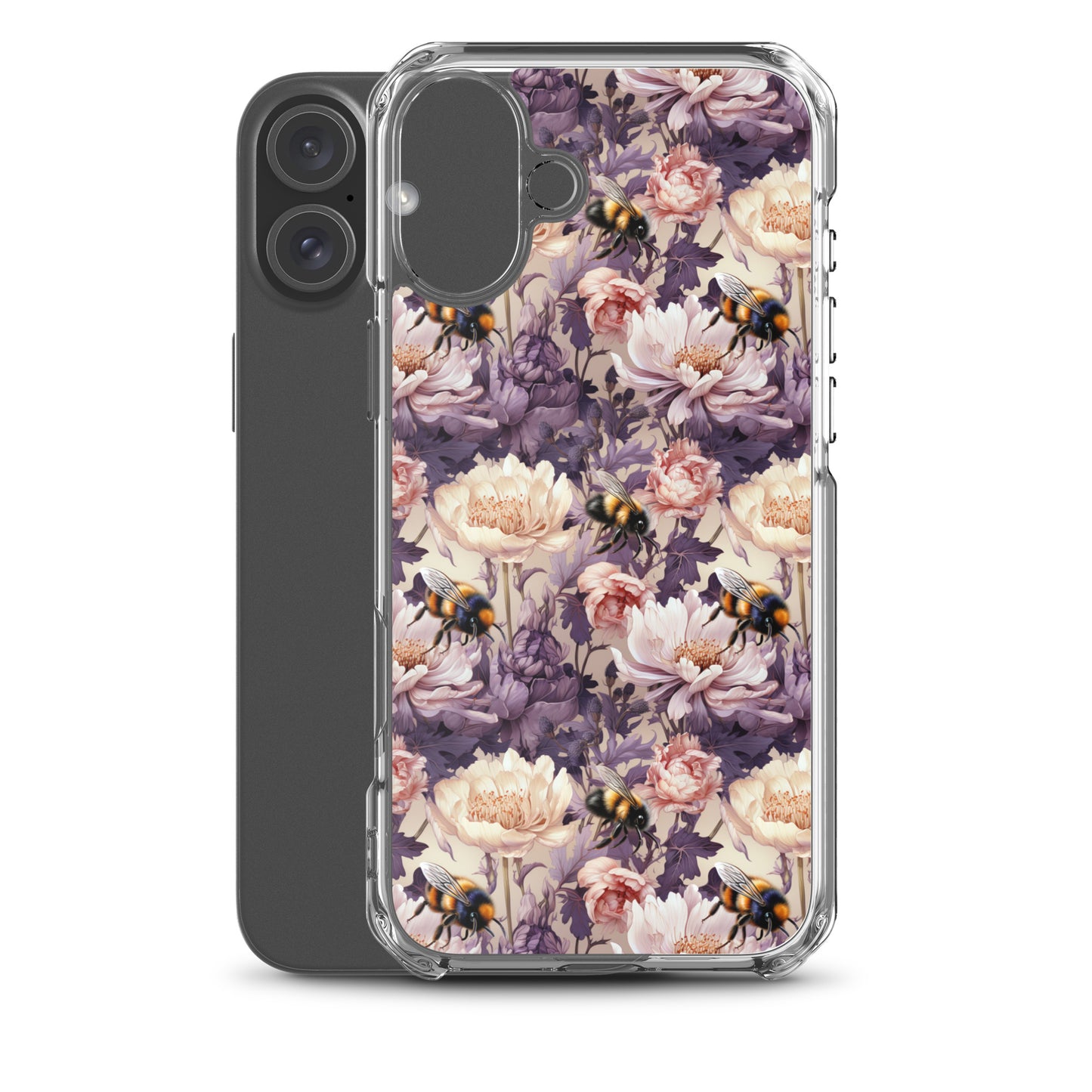 Clear Case for iPhone® Floral Bee #51