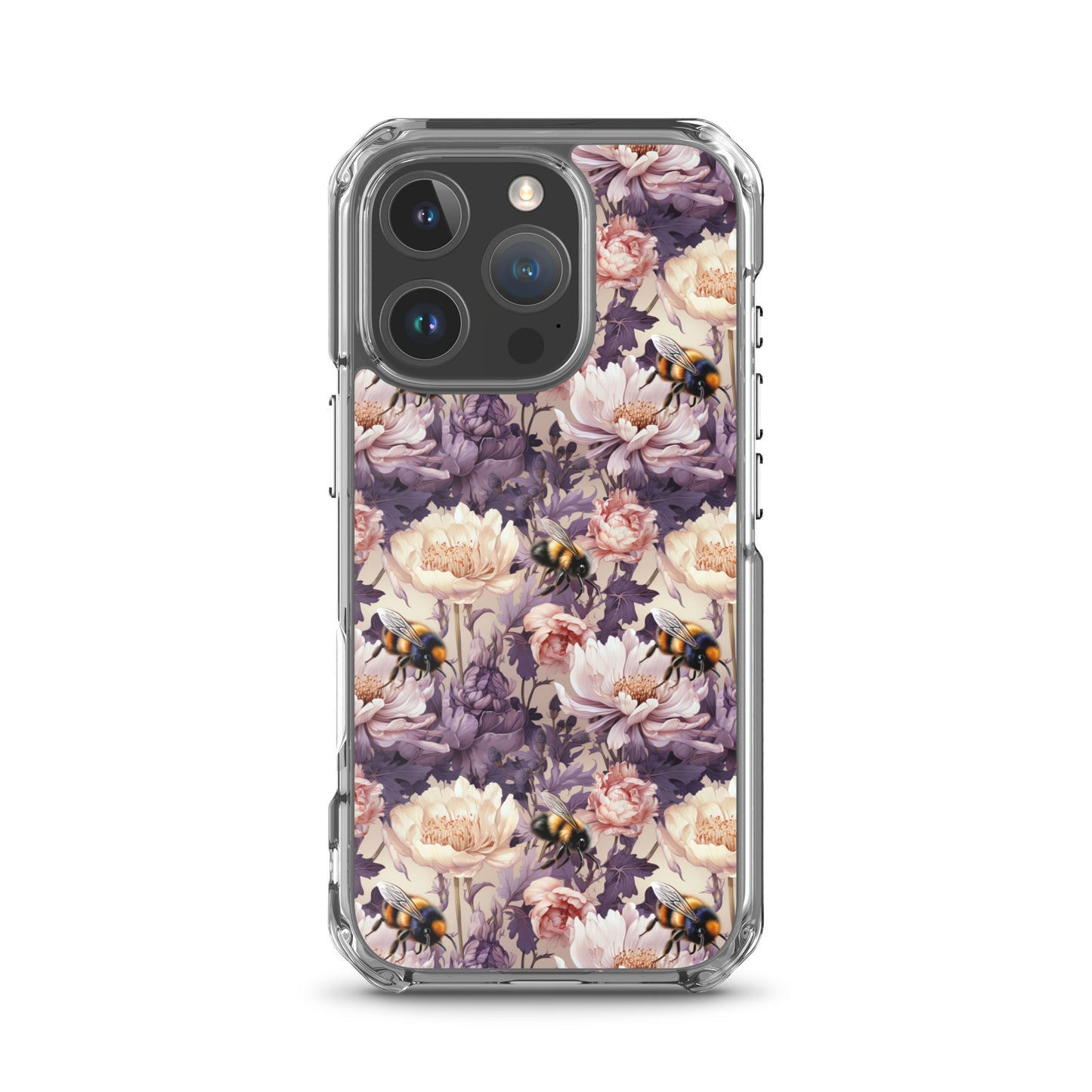 Clear Case for iPhone® Floral Bee #51