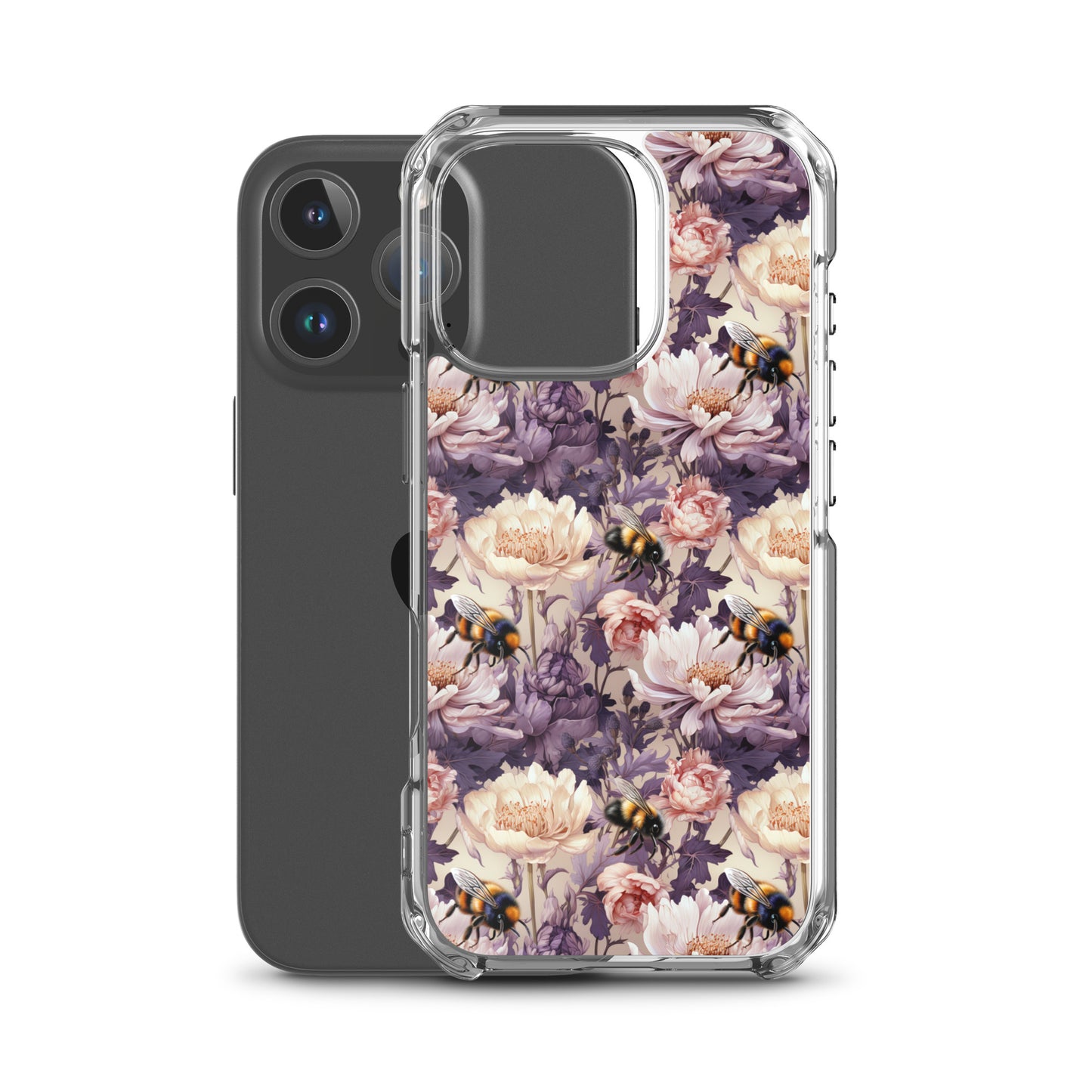 Clear Case for iPhone® Floral Bee #51