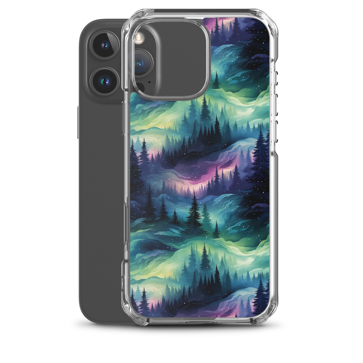 Clear Case for iPhone® Winter Fashion Northern Lights