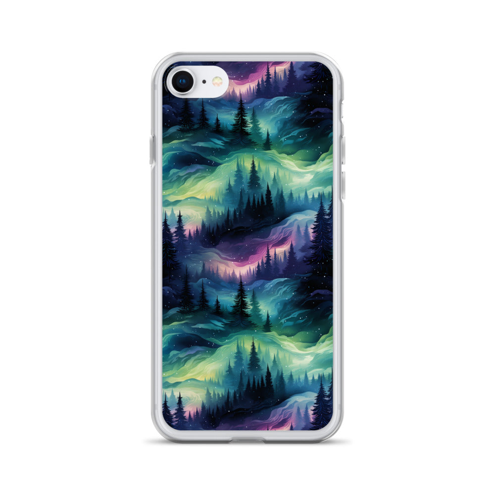 Clear Case for iPhone® Winter Fashion Northern Lights