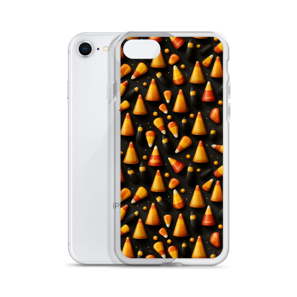 Clear Case for iPhone® Halloween Candy Corn #2