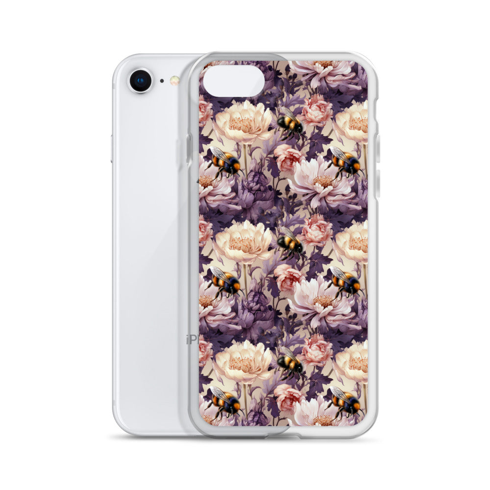 Clear Case for iPhone® Floral Bee #51
