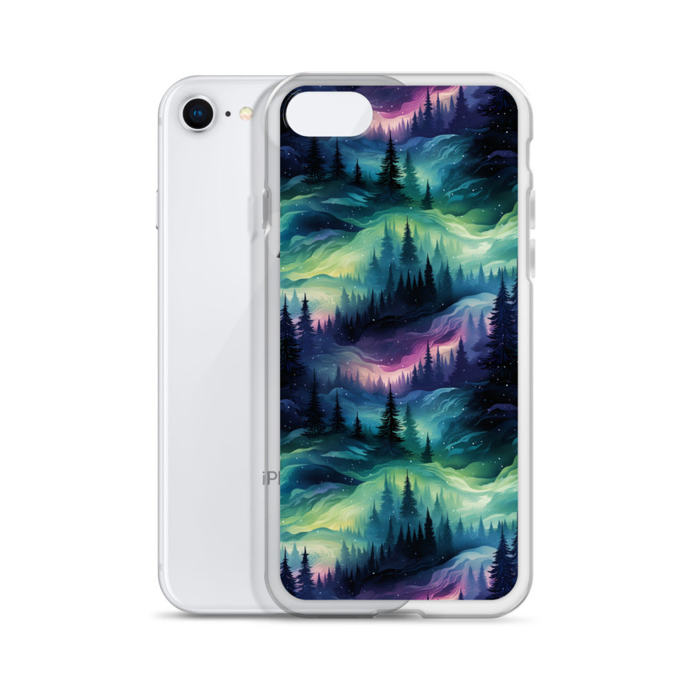 Clear Case for iPhone® Winter Fashion Northern Lights