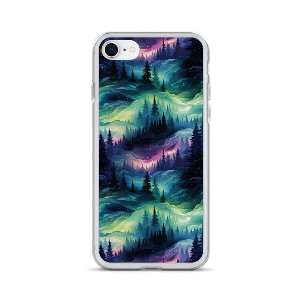 Clear Case for iPhone® Winter Fashion Northern Lights