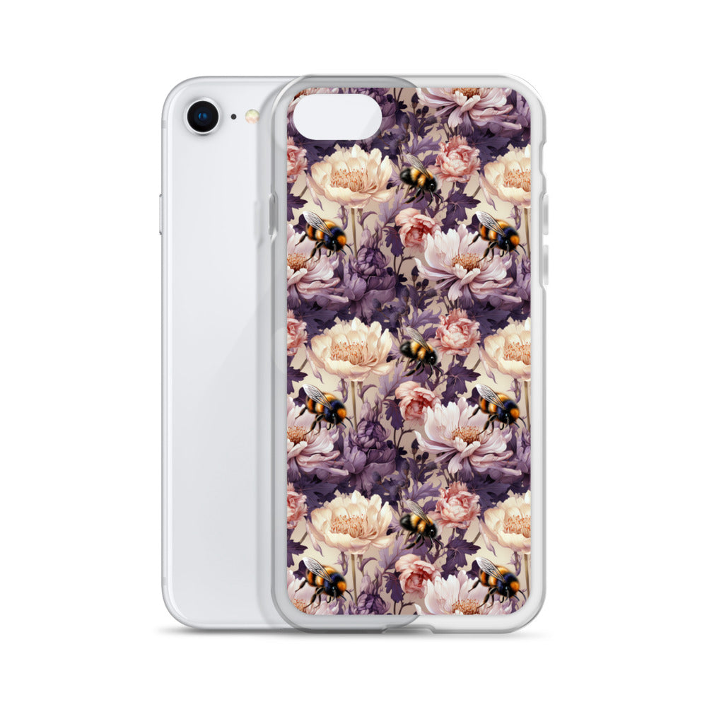 Clear Case for iPhone® Floral Bee #51