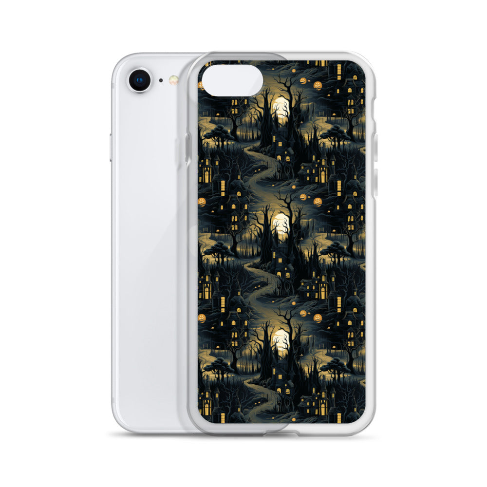 Clear Case for iPhone® Halloween Haunted House