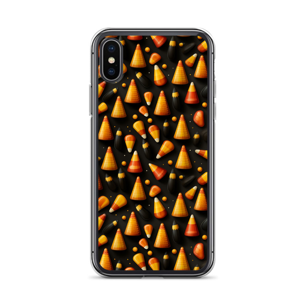 Clear Case for iPhone® Halloween Candy Corn #2