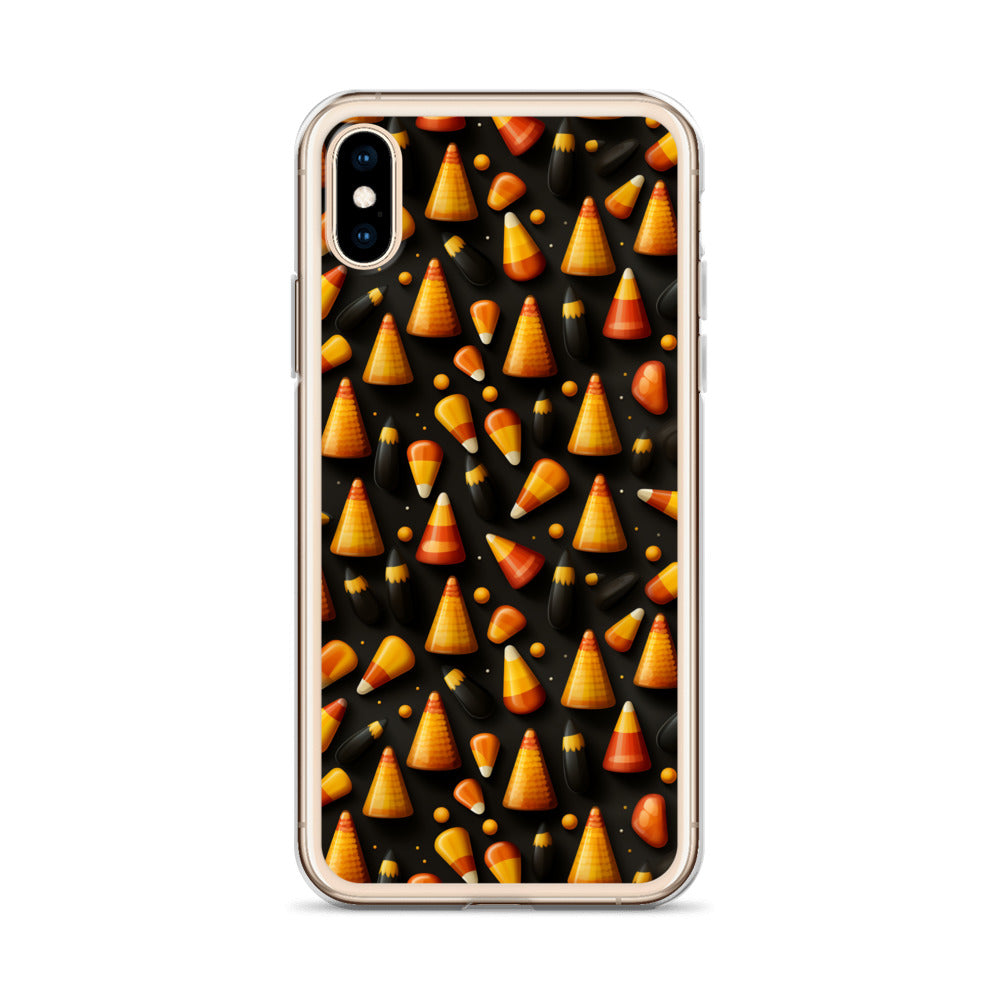 Clear Case for iPhone® Halloween Candy Corn #2