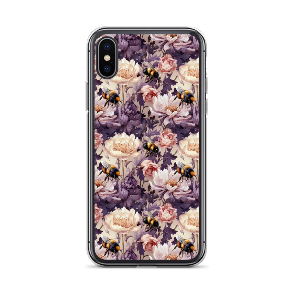 Clear Case for iPhone® Floral Bee #51