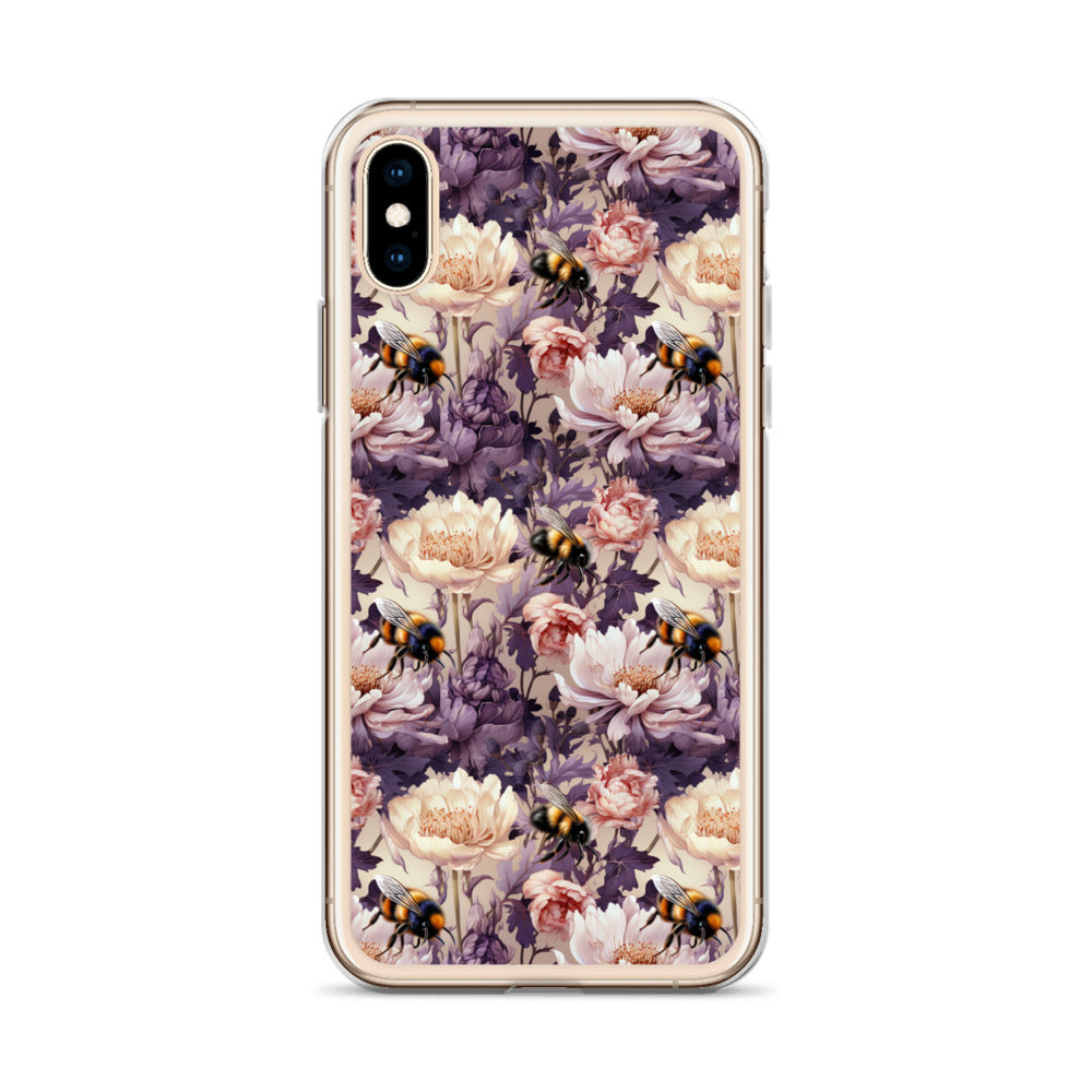 Clear Case for iPhone® Floral Bee #51