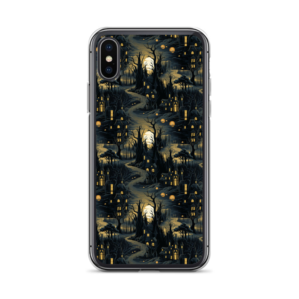 Clear Case for iPhone® Halloween Haunted House