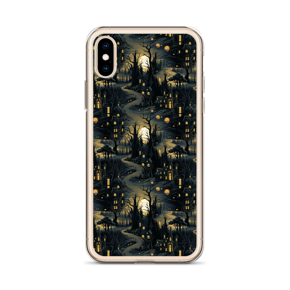 Clear Case for iPhone® Halloween Haunted House