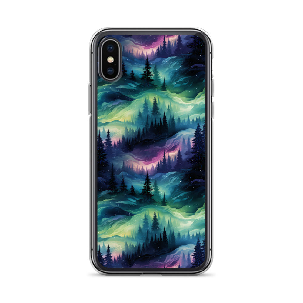 Clear Case for iPhone® Winter Fashion Northern Lights