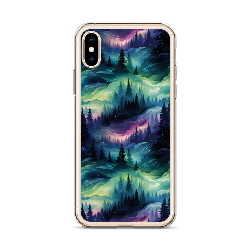 Clear Case for iPhone® Winter Fashion Northern Lights