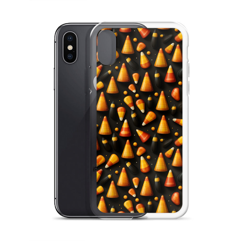 Clear Case for iPhone® Halloween Candy Corn #2
