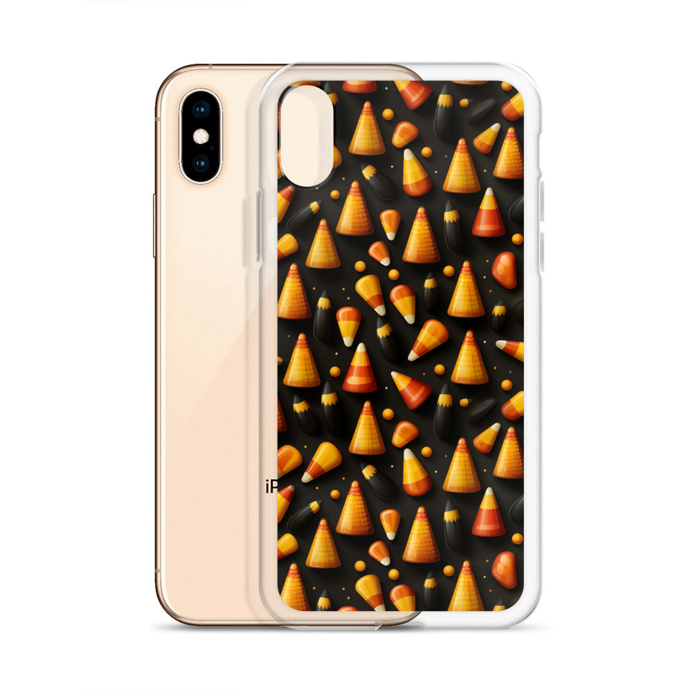 Clear Case for iPhone® Halloween Candy Corn #2