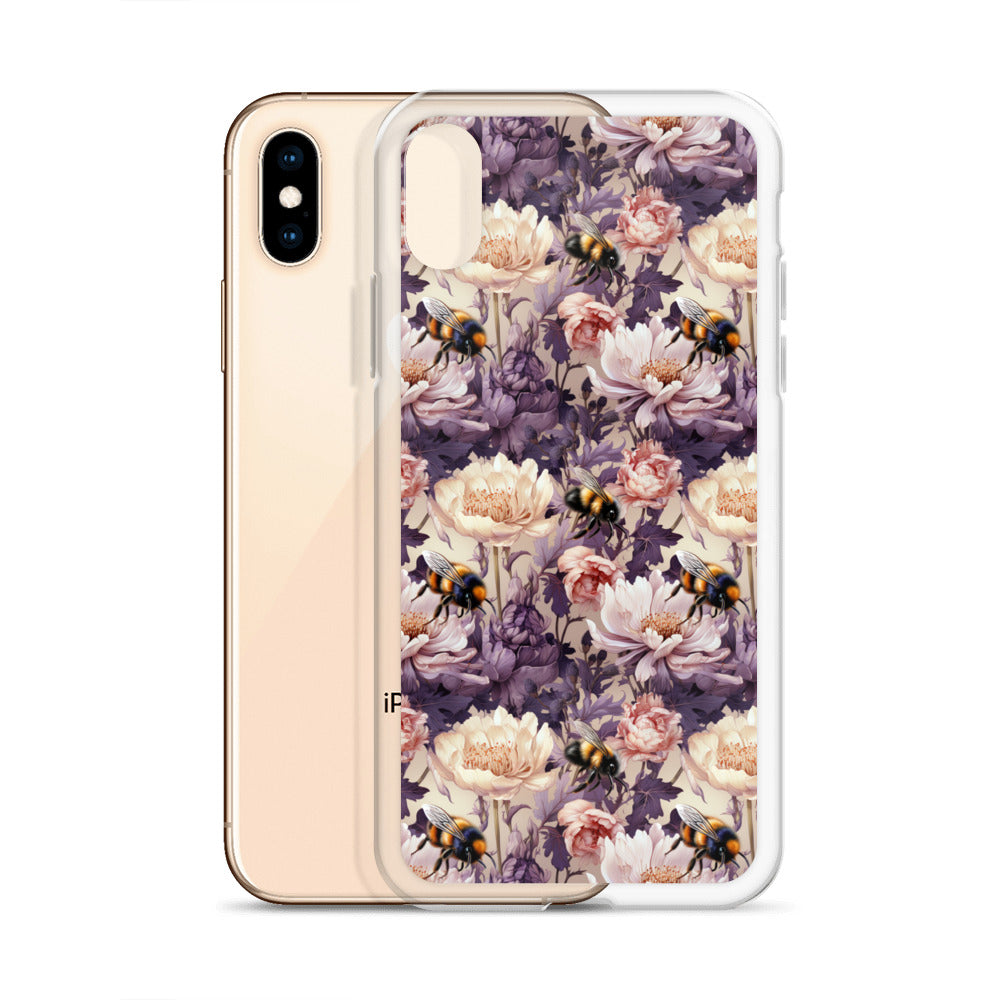 Clear Case for iPhone® Floral Bee #51