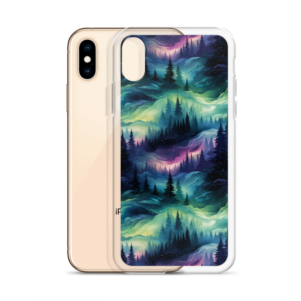 Clear Case for iPhone® Winter Fashion Northern Lights