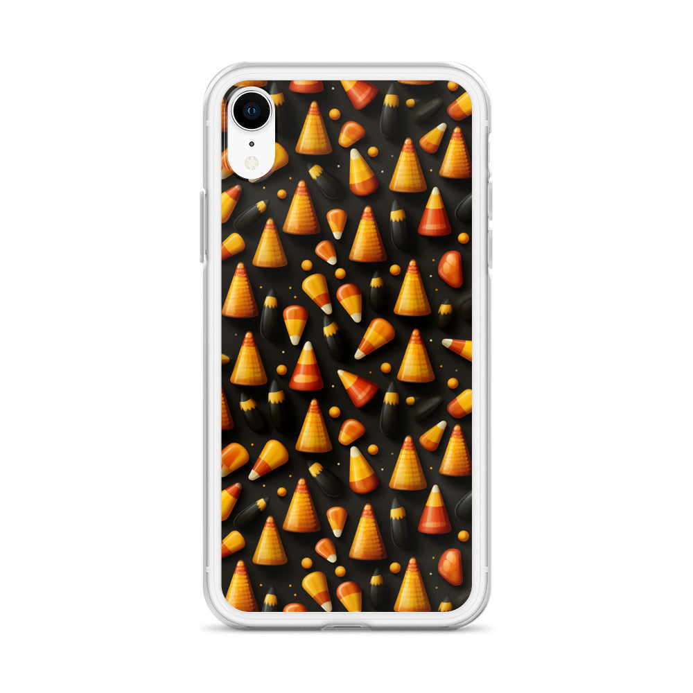 Clear Case for iPhone® Halloween Candy Corn #2