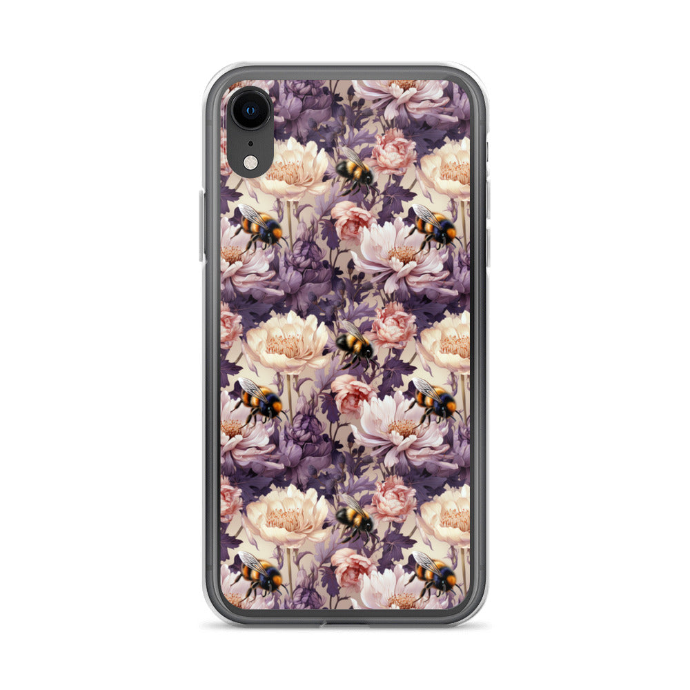 Clear Case for iPhone® Floral Bee #51