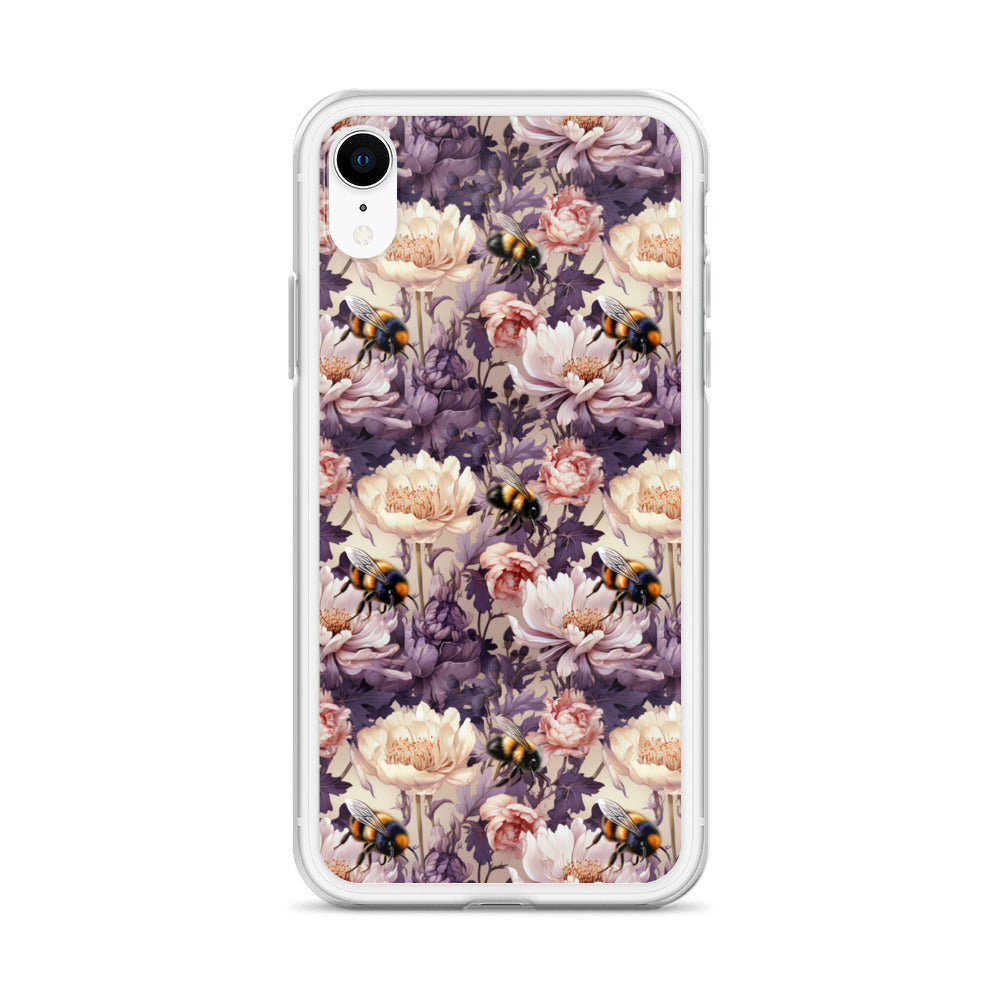 Clear Case for iPhone® Floral Bee #51