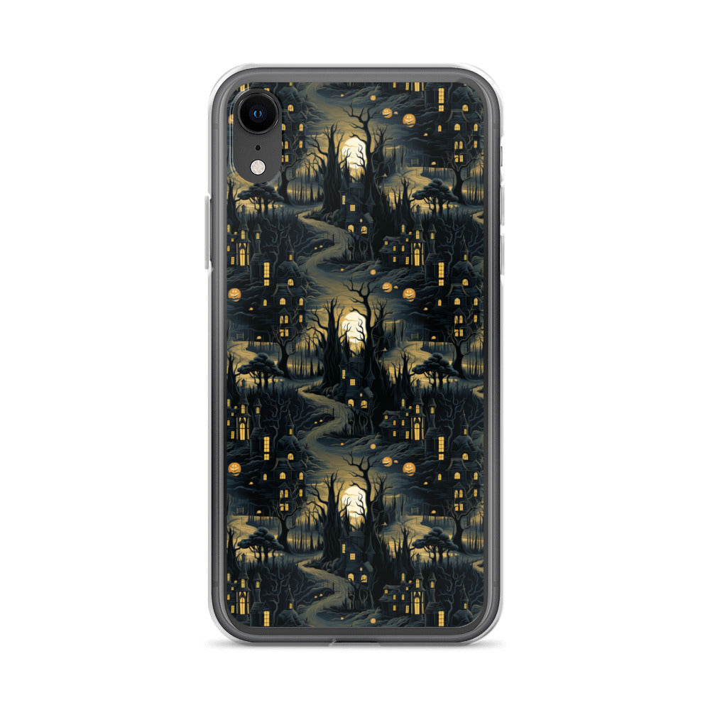 Clear Case for iPhone® Halloween Haunted House