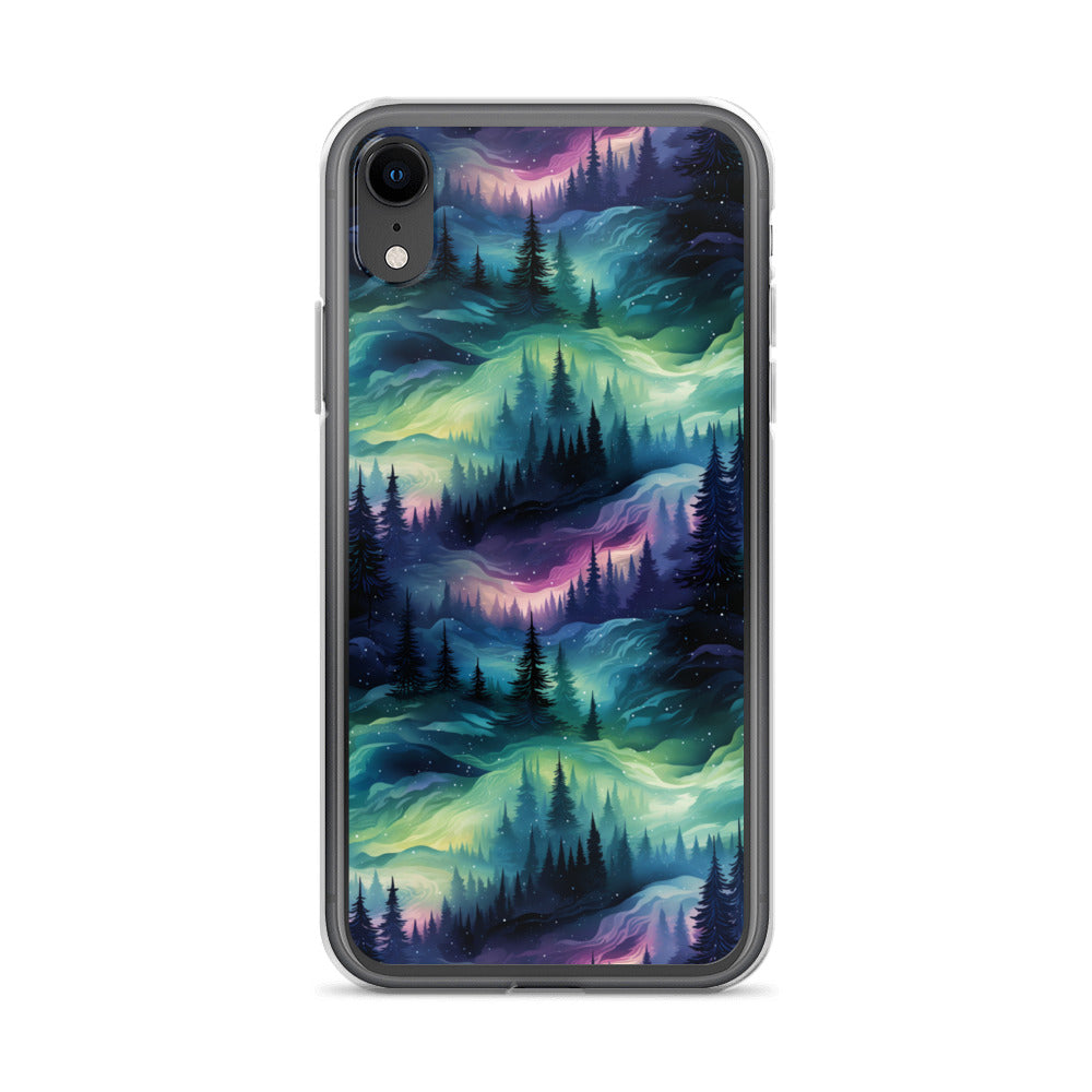Clear Case for iPhone® Winter Fashion Northern Lights