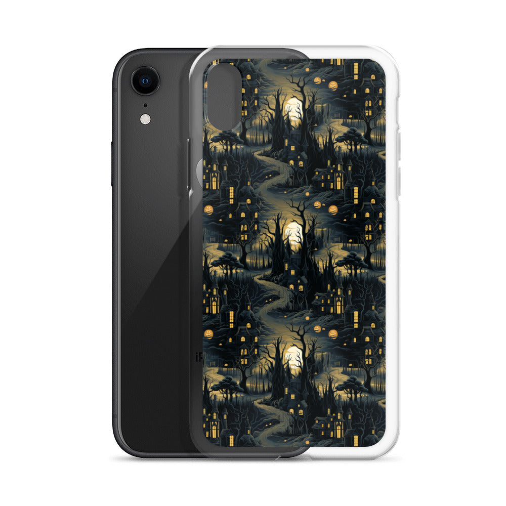 Clear Case for iPhone® Halloween Haunted House