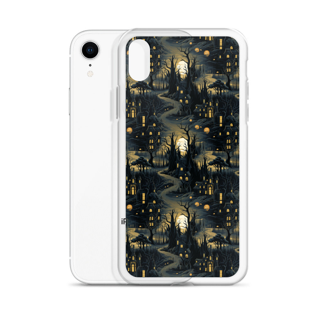 Clear Case for iPhone® Halloween Haunted House