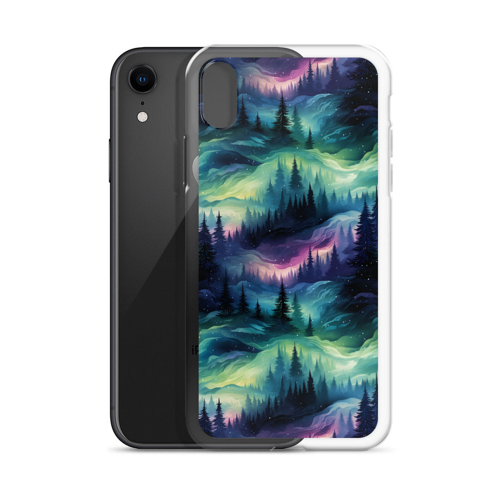 Clear Case for iPhone® Winter Fashion Northern Lights