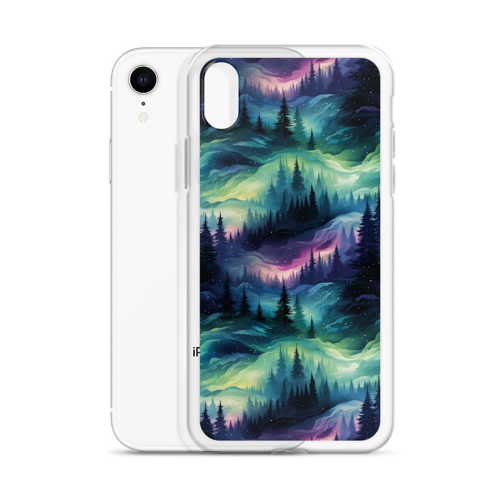 Clear Case for iPhone® Winter Fashion Northern Lights