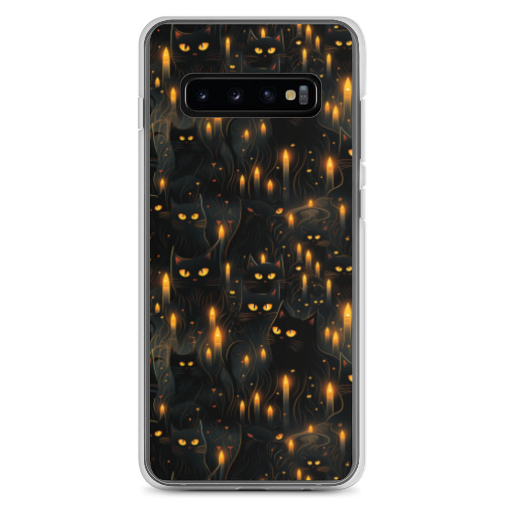 Clear Case for Samsung® Halloween Sinister Black Cats