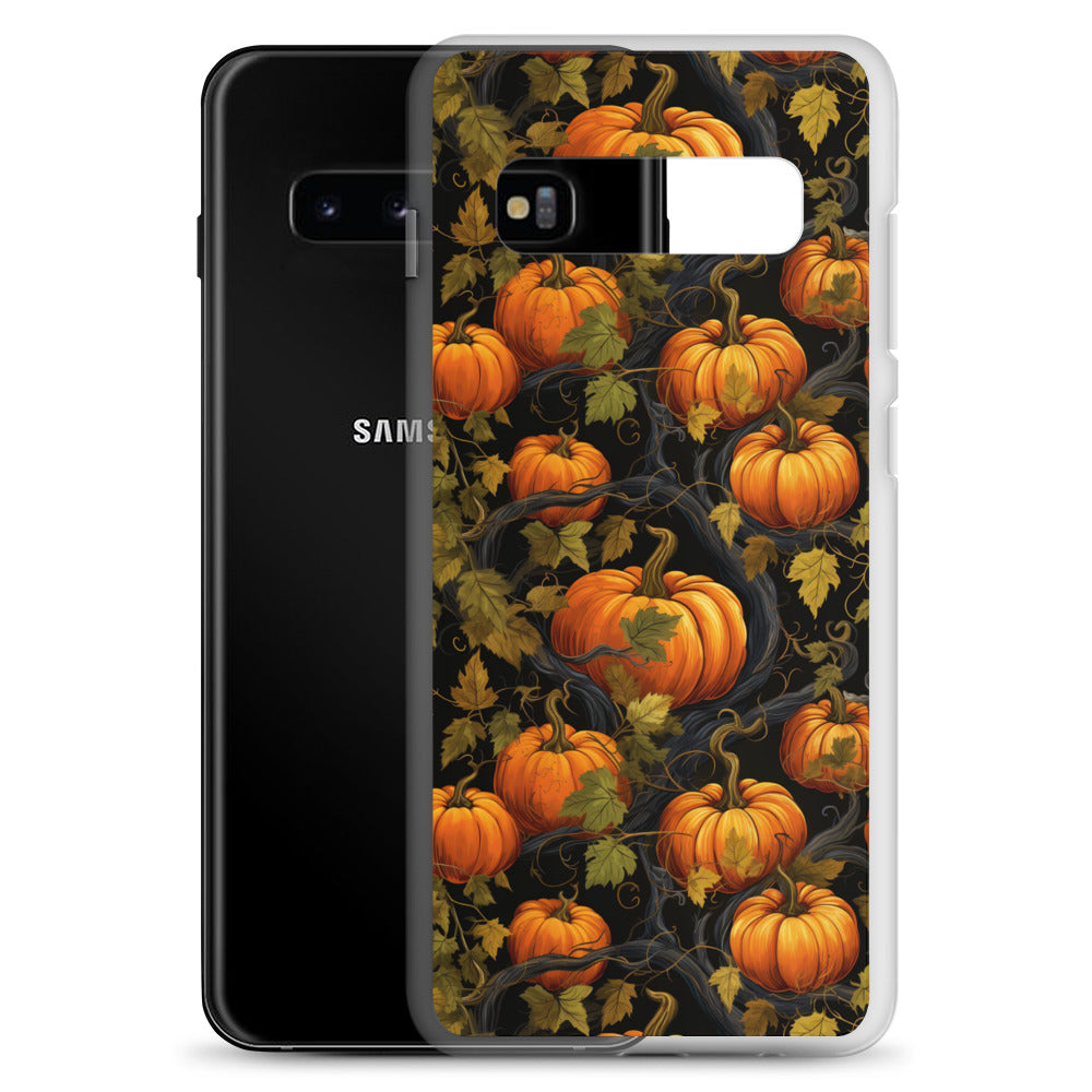 Clear Case for Samsung® Halloween Pumpkin Harvest
