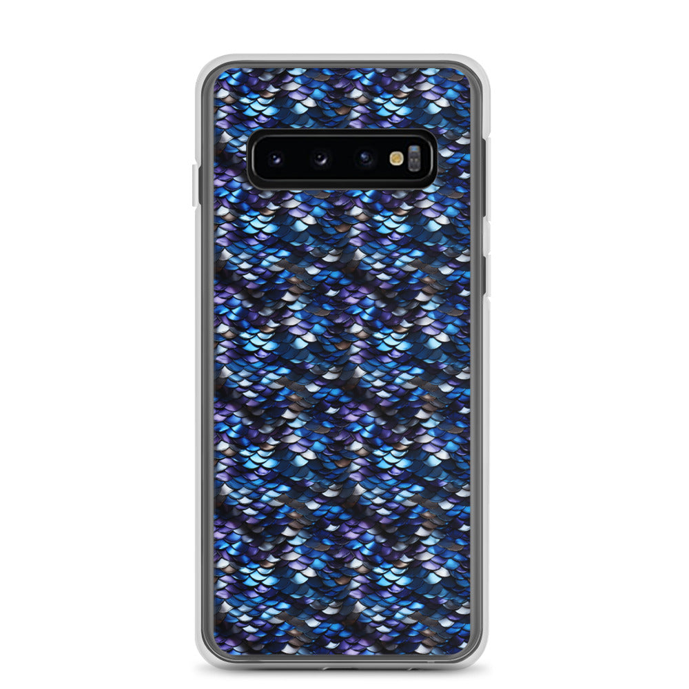 Clear Case for Samsung® Dragon Scale Blue