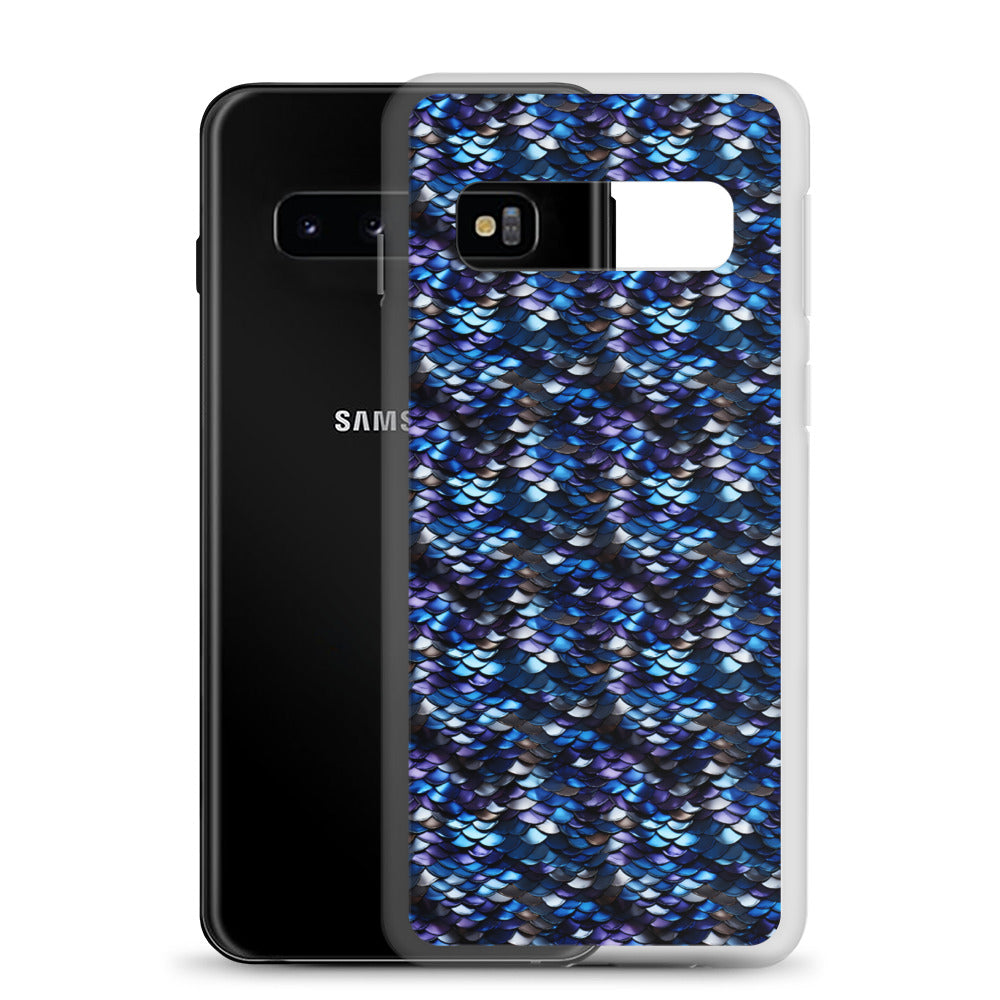 Clear Case for Samsung® Dragon Scale Blue