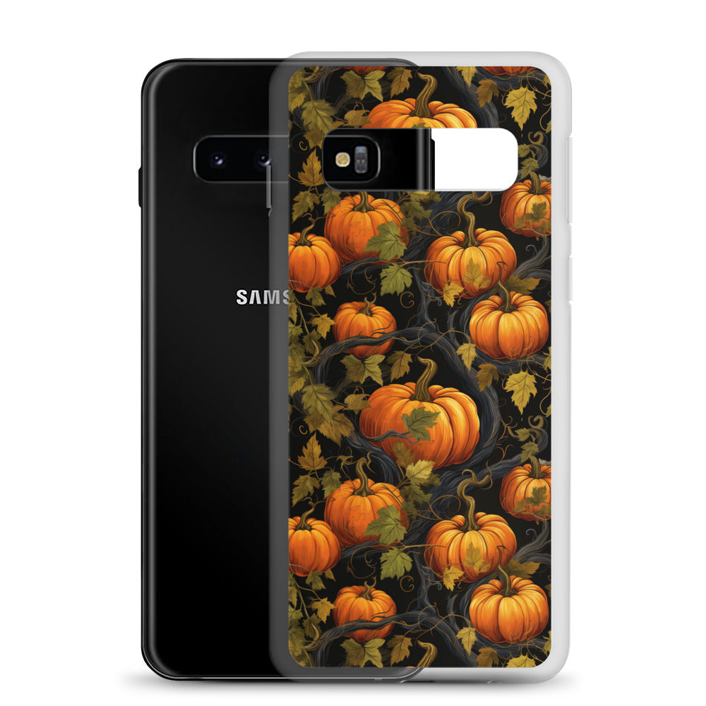 Clear Case for Samsung® Halloween Pumpkin Harvest