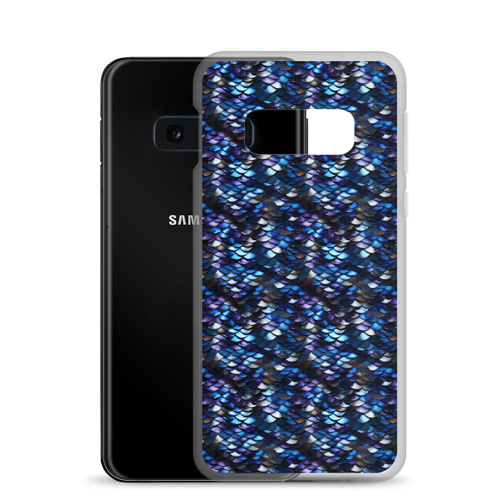 Clear Case for Samsung® Dragon Scale Blue
