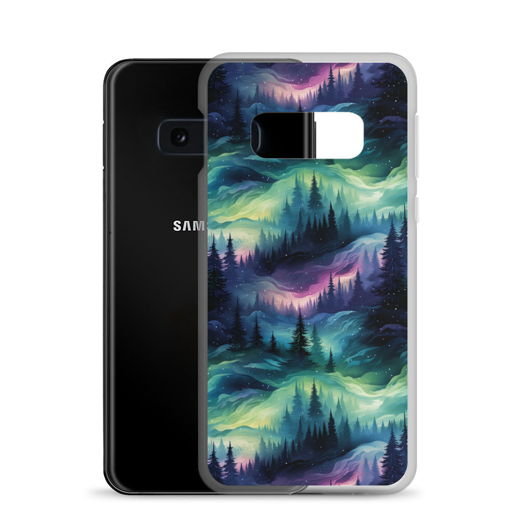 Clear Case for Samsung® Winter Fashion Northern Lights