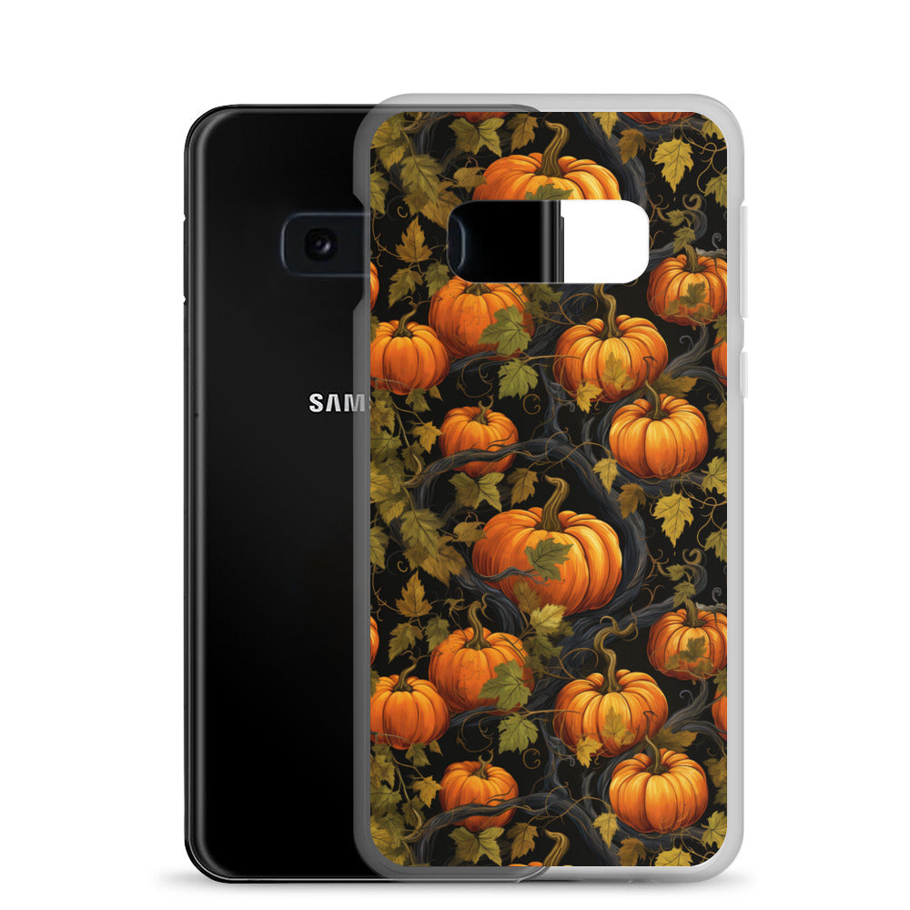 Clear Case for Samsung® Halloween Pumpkin Harvest