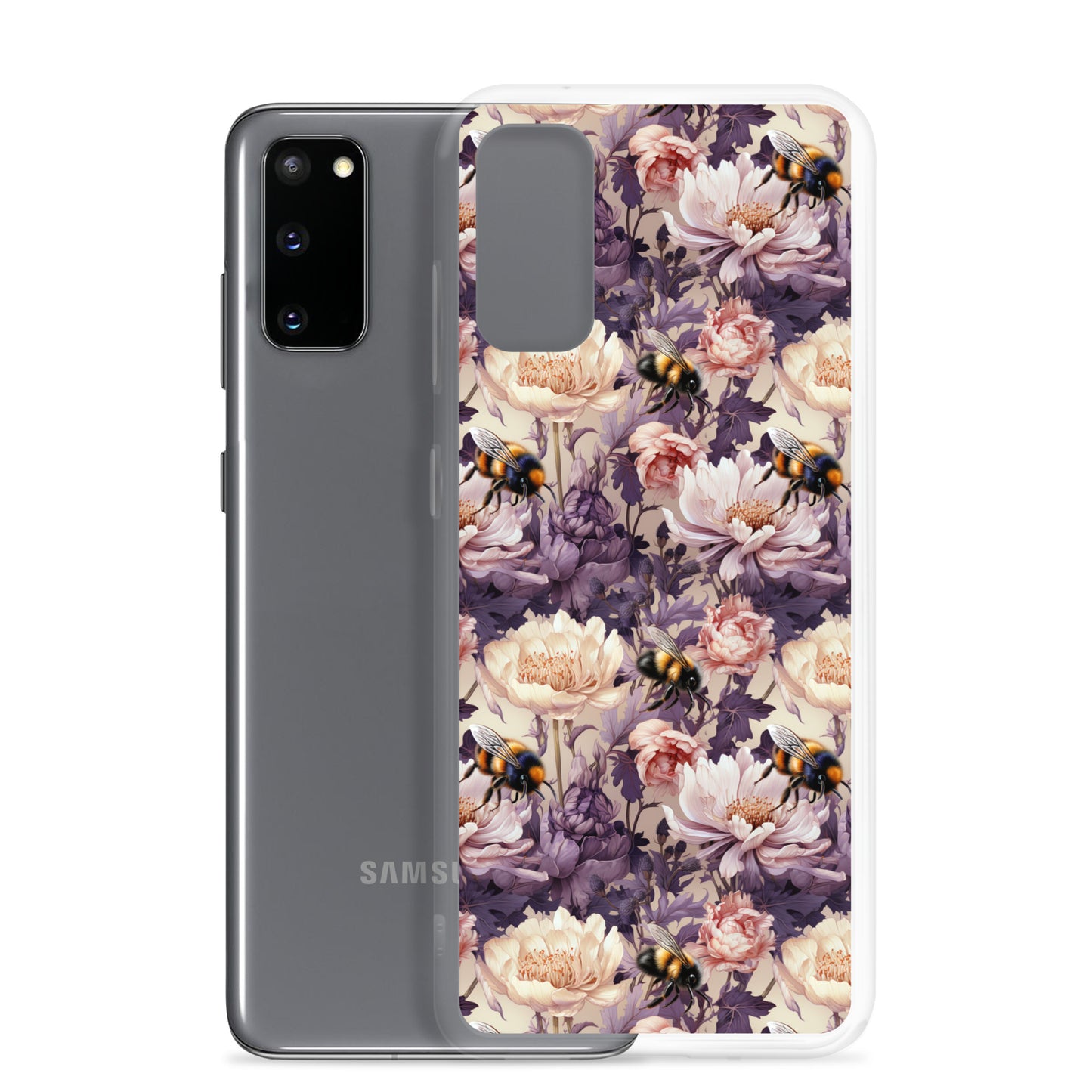 Clear Case for Samsung® Floral Bee #51